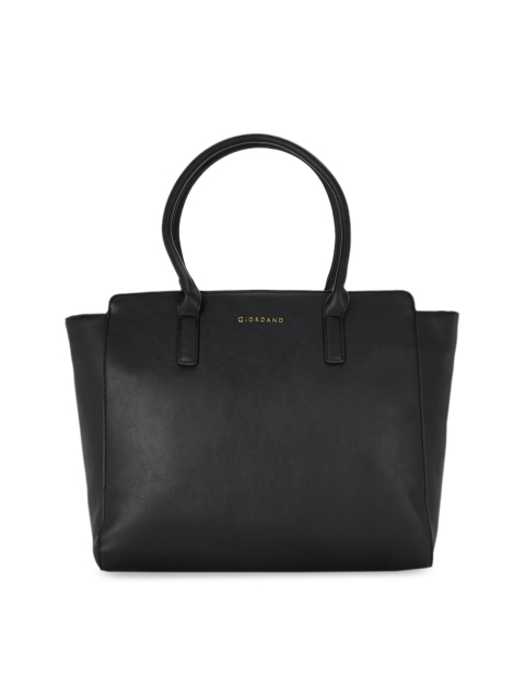 

GIORDANO Black Solid Handheld Bag