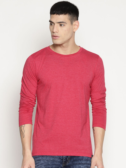 

IMPACKT Men Red Printed Round Neck T-shirt