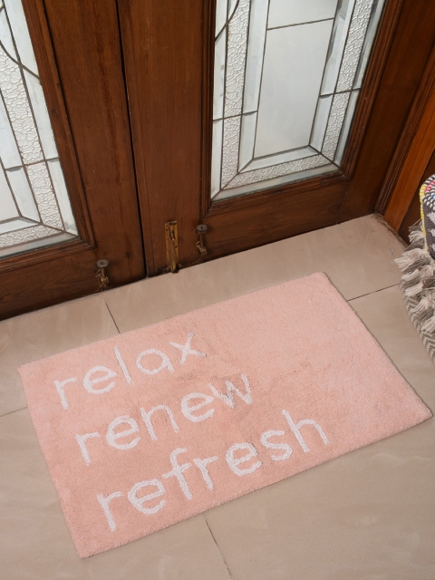 

Avira Home Pink & White Printed 1900GSM Doormat