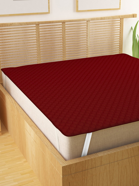 

Story@home Maroon Double Bed Waterproof Mattress Protector