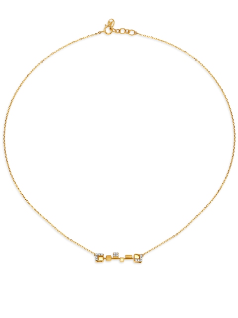 

Mia by Tanishq 14KT Yellow Gold Diamond Necklace