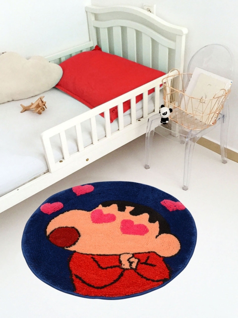 

Saral Home Shinchan Multicoloured Printed Anti-Skid Bath Rug, Multi