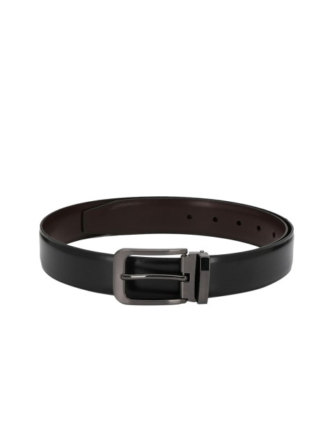 

Pacific Gold Men Brown & Black Solid Belt