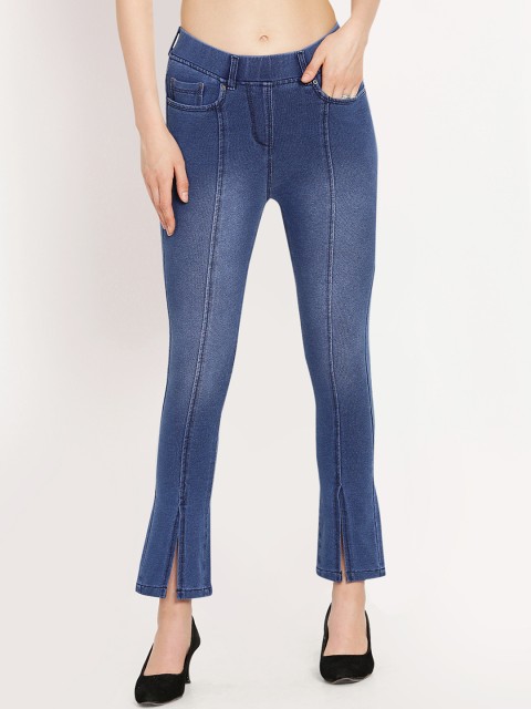 

Westwood Women Blue Relaxed Solid Bootcut Trousers