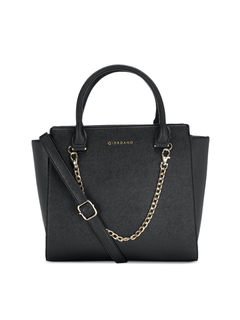 

GIORDANO Black Solid Handheld Bag