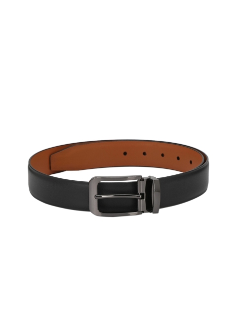 

Pacific Gold Men Tan Brown & Black Solid Belt