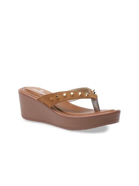 

pelle albero Women Brown Solid Sandals