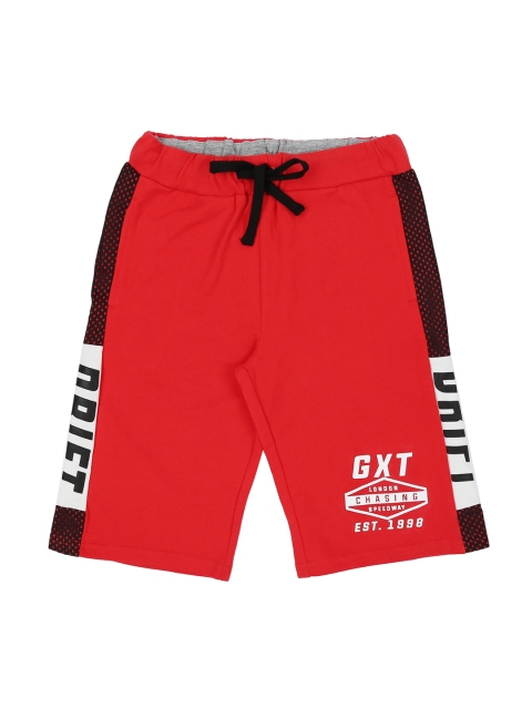 

Pantaloons Junior Boys Red Solid Regular Fit Sports Shorts