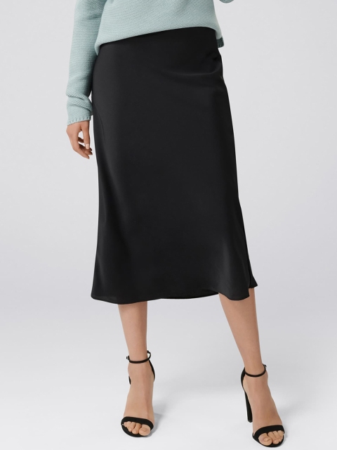 

Forever New Women Black Straight Skirt