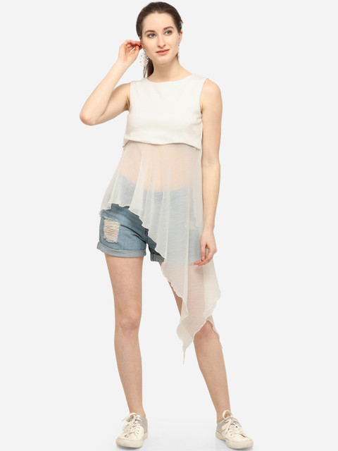 

Smarty Pants Women White Solid Top