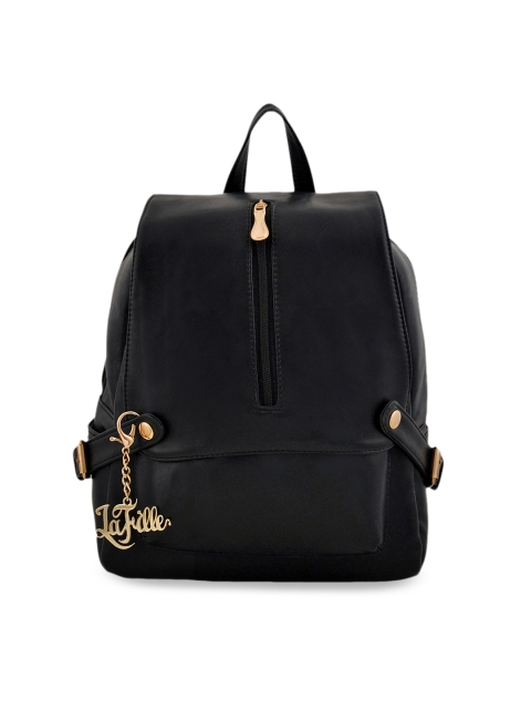 

LaFille Black Solid Backpack