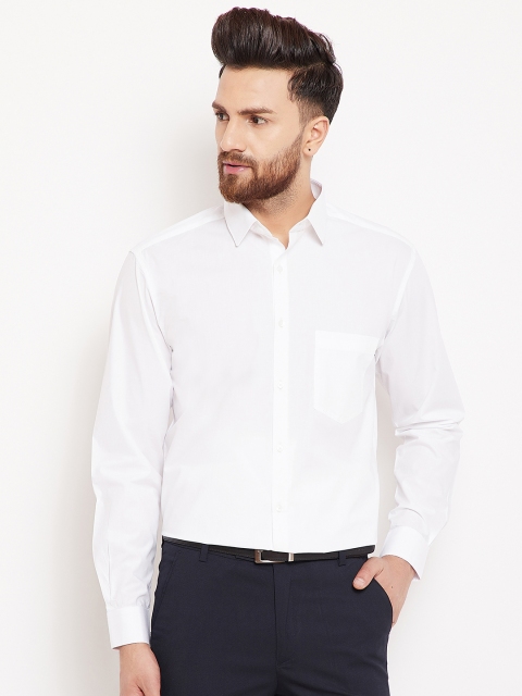 

Canary London Men White Smart Regular Fit Solid Formal Shirt