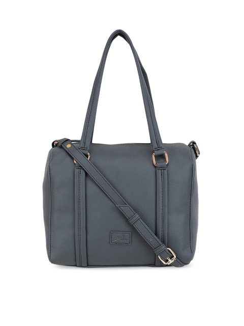 

yelloe Grey Solid Shoulder Bag