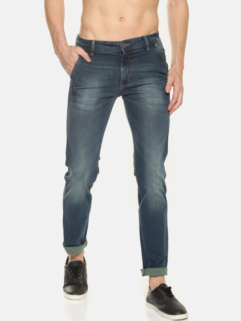 

Raa Jeans Men Blue Slim Fit Mid-Rise Clean Look Stretchable Jeans