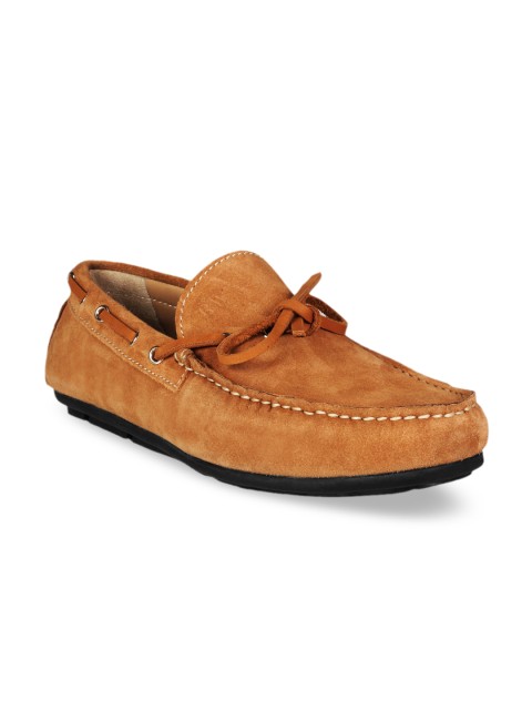 

RAPAWALK Men Beige Standard Width Suede Boat Shoes