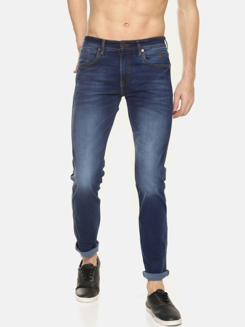 

Raa Jeans Men Blue Slim Fit Mid-Rise Clean Look Stretchable Jeans