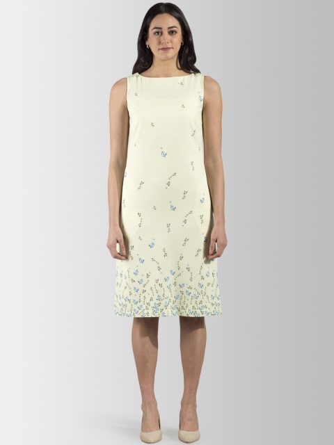 

FableStreet Women Green Printed Sheath Dress