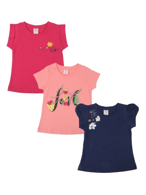 

Smarty Girls Pack of 3 Blue Printed Tops