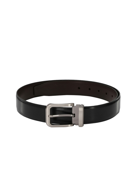 

Pacific Gold Men Black & Coffee Brown Solid Reversible Formal Belt