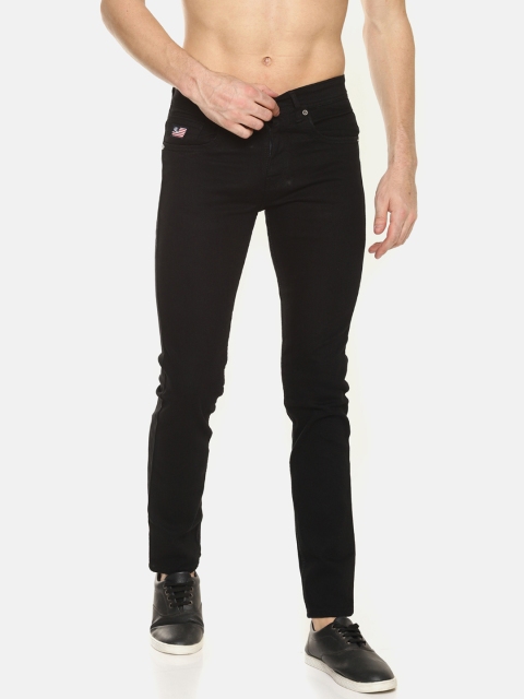 

Raa Jeans Men Black Slim Fit Mid-Rise Clean Look Stretchable Jeans