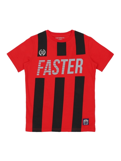 

Pantaloons Junior Boys Red Printed Round Neck T-shirt