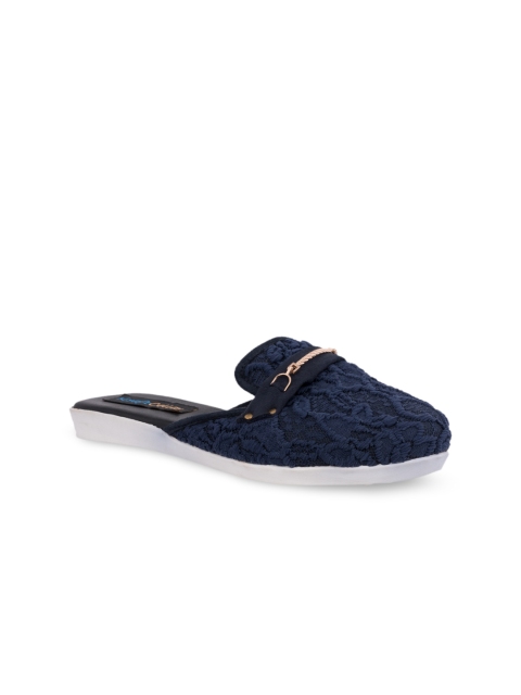 

Kraft Cellar Women Blue Woven Design Mules