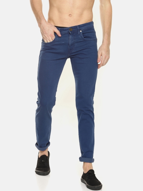 

Raa Jeans Men Blue Slim Fit Mid-Rise Clean Look Stretchable Jeans