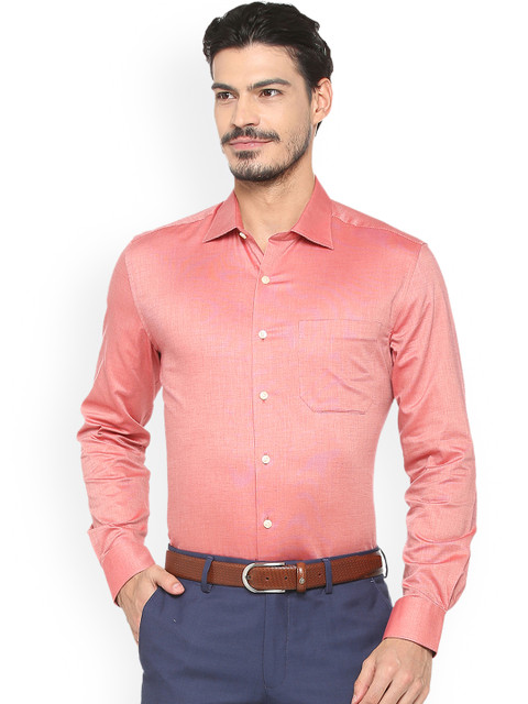 

Louis Philippe Men Red Regular Fit Self Design Casual Shirt