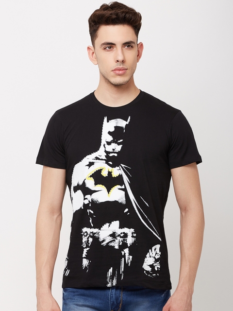 

Free Authority Men Black Batman Printed Round Neck T-Shirt