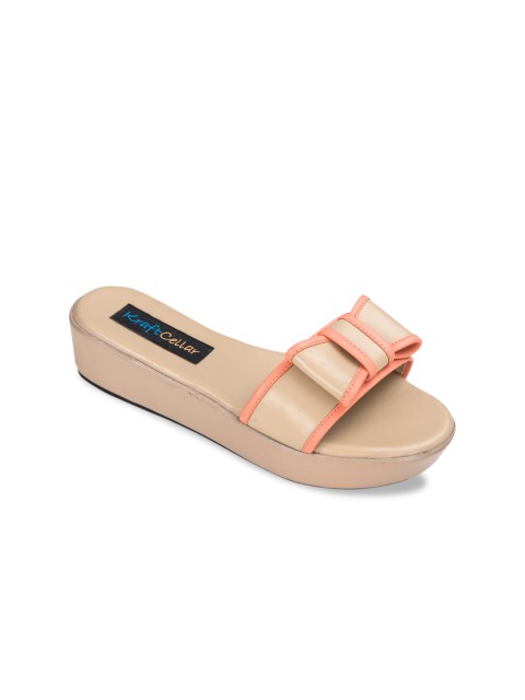 

Kraft Cellar Women Beige Solid Flatform