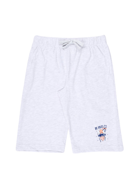 

Pantaloons Junior Boys Grey Melange Solid Regular Fit Shorts