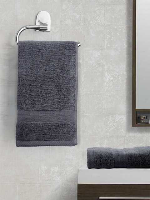 

BIANCA Set of 2 Grey 500GSM Hand Towels