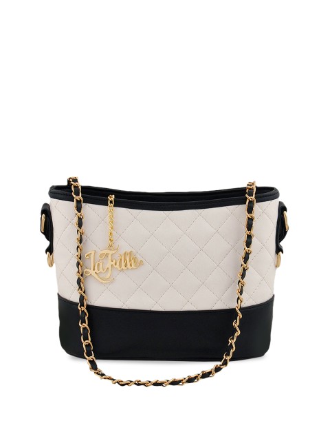 

LaFille White & Black Colourblocked Sling Bag