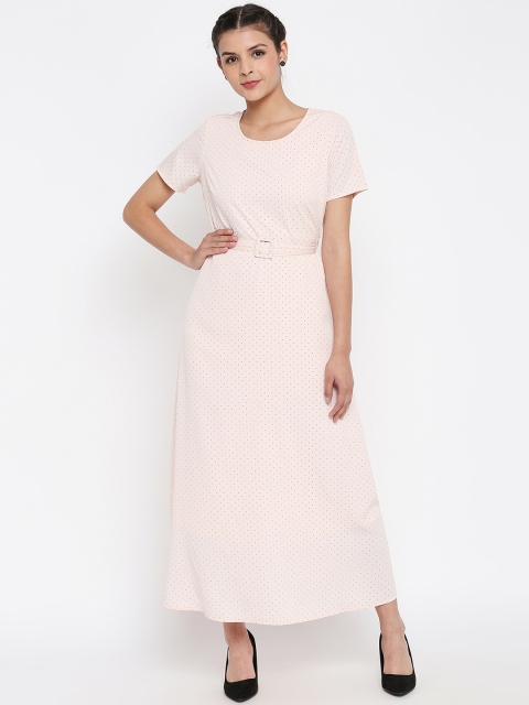 

Honey by Pantaloons Women Pink Printed Fit and Flare Dress