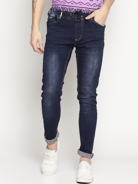 

IMPACKT Men Navy Blue Skinny Fit Mid-Rise Clean Look Stretchable Jeans