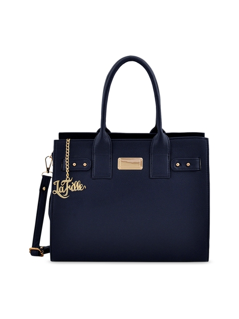 

LaFille Blue Solid Handheld Bag