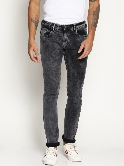 

IMPACKT Men Charcoal Skinny Fit Mid-Rise Clean Look Stretchable Jeans