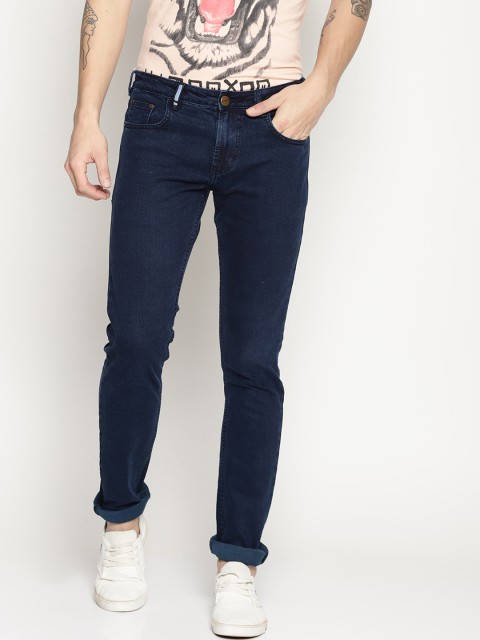 

IMPACKT Men Navy Blue Skinny Fit Mid-Rise Clean Look Stretchable Jeans