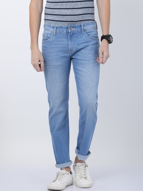 

STATLEY Men Blue Regular Fit Mid-Rise Clean Look Stretchable Jeans