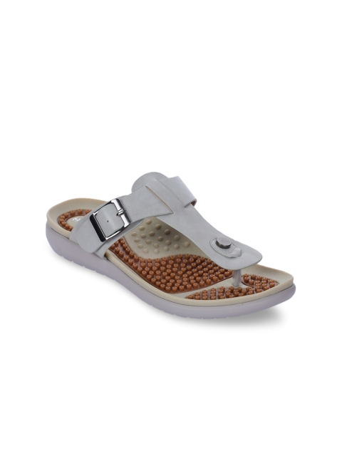 

Healers Women Grey T-Strap Flats
