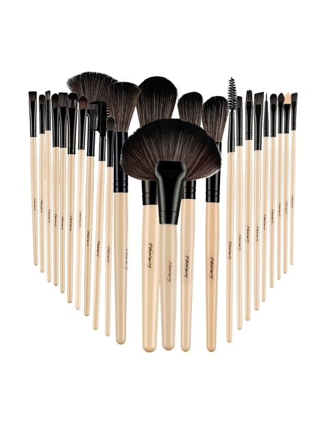 

FOOLZY Women Set of 24 Makeup Brushes BR-52, Black