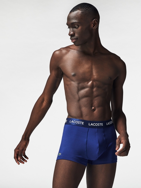 

Lacoste Men Pack of 3 Solid Trunks RMM102973, Blue