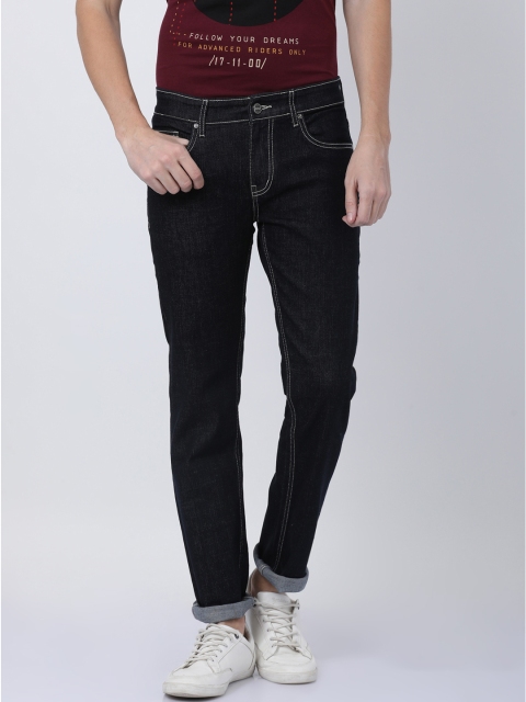 

STATLEY Men Navy Blue Regular Fit Mid-Rise Clean Look Stretchable Jeans