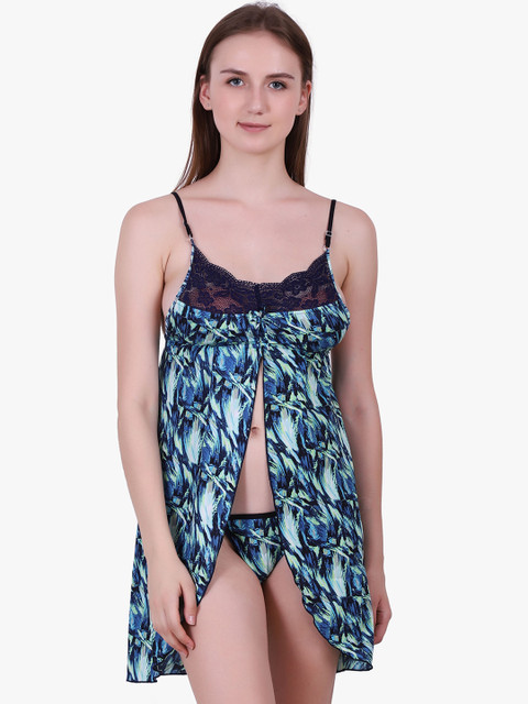

Klamotten Blue Printed Baby Doll 41GN0