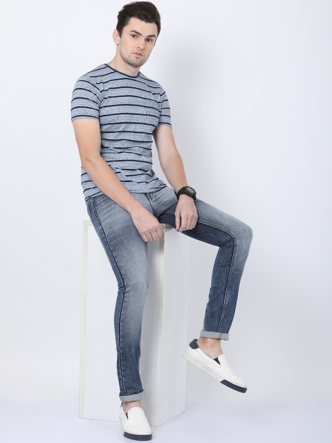 

STATLEY Men Blue Slim Fit Mid-Rise Clean Look Stretchable Jeans