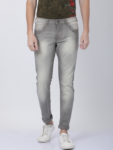 

STATLEY Men Grey Slim Fit Mid-Rise Clean Look Stretchable Jeans