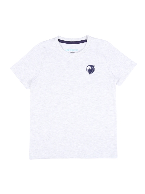 

Pantaloons Junior Boys Grey Solid Round Neck T-shirt