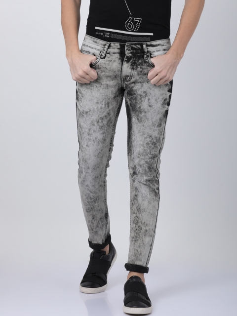 

STATLEY Men Grey Slim Fit Mid-Rise Clean Look Stretchable Jeans