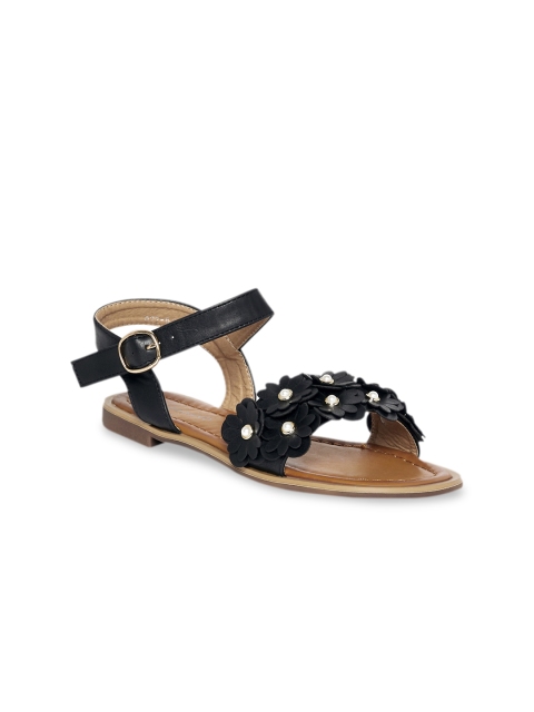

GIORDANO Women Black Solid Open Toe Flats