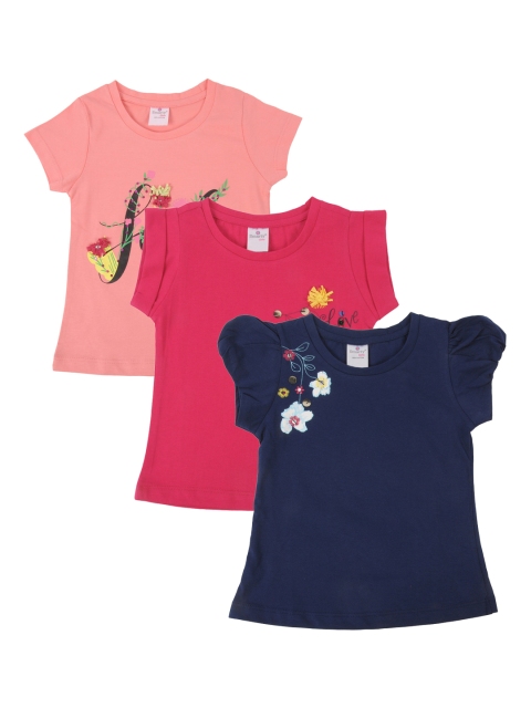 

Smarty Girls Pack Of 3 Printed Tops, Blue